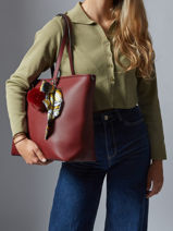 Schoudertas A4 Formaat Grained Miniprix Violet grained 1-vue-porte